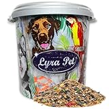 Lyra Pet® | 10 kg Nymphensittichfutter Großsittichfutter + 30 L Tonne | Alleinfutter für...