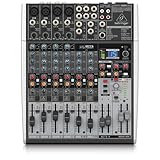 Behringer XENYX X1204USB Premium 12-Input 2/2-Bus Mixer mit XENYX Mic Preamps und Compressors,...