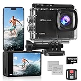 Camlance 4K60FPS Action Cam mit 64GB Karte,HD 48MP 40M Wasserdicht Unterwasserkamera 8X Zoom,WiFi...