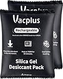 Vacplus 2er-Pack 400 g Luftentfeuchter Auto – Wiederverwendbare Silikagel-Beutel mit Indikator,...