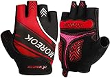 MOREOK Fahrradhandschuhe für Herren Damen Sommer Radsporthandschuhe Halbfinger 5MM SBR Gel...
