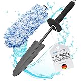 CARMODO® Mikrofaser Felgenbürste extra dünn - Mit wechselbaren Bürstenbezug - Für eine...