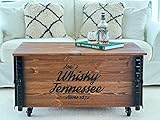 Uncle Joe´s Couchtisch XL Whisky Truhentisch mit Stauraum Vintage Möbel Holz braun, Truhe mit...