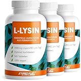 L-Lysin Tabletten 1095x - optimal hochdosiert mit 2000 mg Lysin-HCL pro Tag, davon 1600 mg reines...