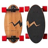 Eggboards Mini Longboard Das Original - Cruiser Skateboard aus Bambusholz für Erwachsene und Kinder...