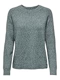 ONLY Damen Basic Strickpullover Einfarbiger Knitted Stretch Sweater Langarm Rundhals Shirt ONLRICA,...