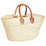 ORIGINAL Ibiza Tasche Korbtasche Strandtasche Cestino 55cm groß | Marokkanische Palmblatt...