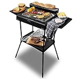 Cecotec Elektrogrill PerfectSteak 4250 Stand mit 2400 W, Grillrost aus Edelstahl, Ständer mit...