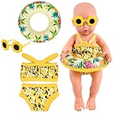 Schwimm-Set für Puppen, Puppenkleidung Sommer Puppenzubehör Kleidung Outfits für Baby Puppen...