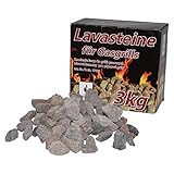 ACTIVA Lavasteine 3kg Nachfüllpack für Gasgrill oder Lavasteingrill - garen Sie schonend und...