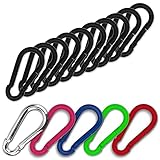 C.P.Sports 10x Karabinerhaken 80mm x 8mm | Stahl verzinkt, belastbar bis 250kg | robuste Karabiner...