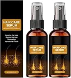 Haarwuchsserum mit Rizinusöl und Bio-Rosmarinöl, Haarverdichtungsspray, Kopfhautpflege, gegen...