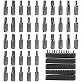 50 Stück Torx Bit Set Ersatz Bits Torx Tamper Resistant Bitsatz mit 5 Stück Speicherstreifen Für...