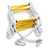 Aoneky Feuerleiter 5M/10M mit Karabiner, NotRettungsleiter Fluchtleiter Sicherheitsleiter, perfekt...