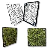 Mooswand Aquarium – Rückwand-Gitter zum Begrünen – Slim Design mit Magnetbefestigung – für...