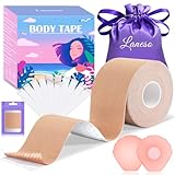 Laneso Klebe BH Push Up Brust Tape, Boobietape BH Rückenfrei Trägerloser BH, 10 Fashion Body Tape...