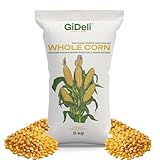 GiDeli Mais 5 kg gelb - Ganze Maiskörner in Futterqualität - Futter für Hühner, Enten, Pferde &...