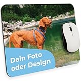 Cimpress Personalisiertes Mousepad mit Foto, Text oder Logo, 24 × 20 cm, rutschfeste Unterseite,...