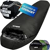 EXPLORER® GRÖNLAND Schlafsack -23°C -5°C [350GSM] 3-4 Jahreszeiten Winter Mumienschlafsack...