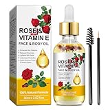 Rosen Vitamin E Öl, Rosen Vitamin E feuchtigkeitsspendendes Öl für die Haut,...