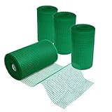 Prime Garden® Kunststoffgitter Gitter Kunststoffzaun Gartennetze Geflügelzaun Zaunnetz (Grün,...