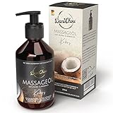 DaniChou® Massageöl Kokos 250ml - Natürliche Entspannung - Mit Jojobaöl & Mandelöl - Exotische...