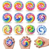 Kleemeiero 12 Stück Stressball Kinder bunt Anti Stress bälle Set Antistress-Bälle 6.3cm...