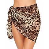 GGUFAY Strandrock Sarong Damen,Vertuschung Chiffon Badeanzug Kurz Bikini Cover up,Pareos Strandtuch...