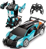 Lewinner Transformator Spielzeug mit Auto Aufkleber, Ferngesteuertes Auto für Kinder ab 6 7 8 9 10...