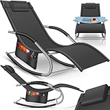 KESSER® Sonnenliege Relaxliege Schwungliege | Gartenliege | Gartenstuhl | Liegestuhl |...