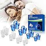 8 Stück Schnarchstopper, Schnarchen Stopper, Anti Schnarch Nasenspreizer, Wiederverwendbares...