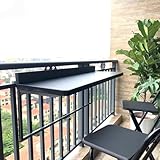JTSMJQIE Klappbarer verstellbarer Balkonhängetisch für Terrasse Home Office Garage Bar Klappbarer...