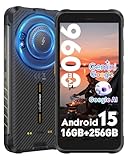 Ulefone RugKing Outdoor Handy 9600 mAh Android 15 16 GB + 256 GB/2TB, 50 MP +8MP 5,99 Zoll HD+ 120Hz...