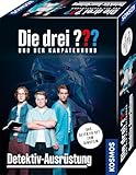 Die drei ??? Detektiv-Ausrüstung, Detektiv Spielzeug Set für Kinder mit Fingerabdruckpulver