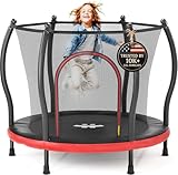 Happin® 139,7 cm Kleinkind-Trampolin für drinnen und draußen, Spielset für Kinder im Alter von...