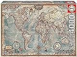Educa 14827, Antike Weltkarte, 4000 Teile Puzzle für Erwachsene und Kinder ab 14 Jahren, Atlas,...