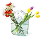 FNG8 Dekorative Vase Glas Handtasche - Klare Handgemachte Vase Klein Vase für Langstielige Blumen,...
