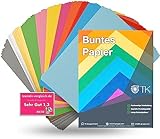 120x Buntes Paper 110 gsm Papier Tonpapier Buntpapier 120 g/m² - A4 Kopierpapier Druckerpapier bunt...