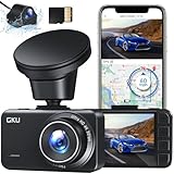 GKU Dashcam Auto Vorne Hinten 4K+2,5K - GPS WiFi Dash Cam mit 32GB SD Karte,24Std...