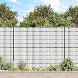 Qnhdfrt 4er Set Garten Sichtschutzstreifen 35 x 0,19 m Weiß aus wetterfestem PVC beschichtetem...