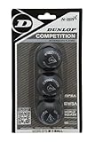 Dunlop Squashbälle Competition gelb, 3 Stück im Blister, für Anfänger und Fortgeschrittene –...