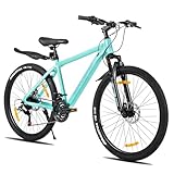 Hiland 26 Zoll Mountainbike, Herren Damen MTB mit Aluminiumrahmen, 21 Gänge Hardtail-Fahrrad für...