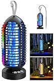 Insektenvernichter, Outdoor Mückenlampe 3-in-1 wiederaufladbar mit 4000mAh Batterie, IPX5...