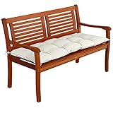 DeTeX® Bankauflage 110x45x8cm Viskoeffekt Indoor Outdoor Polsterauflage Bank Polster Auflage...