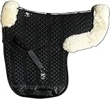 Engel Reitsport Lammfell Satteldecke SADEK2-D-SCH-MED Fell in Sattellage mit Fellrand vorne und...