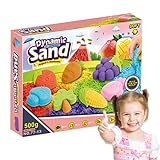 Sand für Sandkasten, Knetsand für Kinder - Lernspielset Knetsand - Kindersand mit Werkzeugen und...