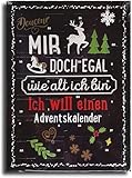 Adventskalender Schokoladen Kalender Schoko Weihnachts Kalender mit lustigem Spruch