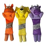 Hundespielzeug, Latex, knisternd, 3 Designs, Hippo, Nashorn, 1 Stück, zufällig ausgewählt