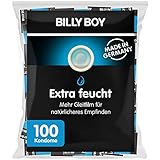 Billy Boy Extra Feucht Kondome mit mehr Gleitfilm Premium Großpackung, transparent, 100er Pack