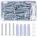 25 Sets M8 M12 Schwerlastdübel, Schrauben dübel set, Sechskantschrauben mit Dübel Schrauben Set,...